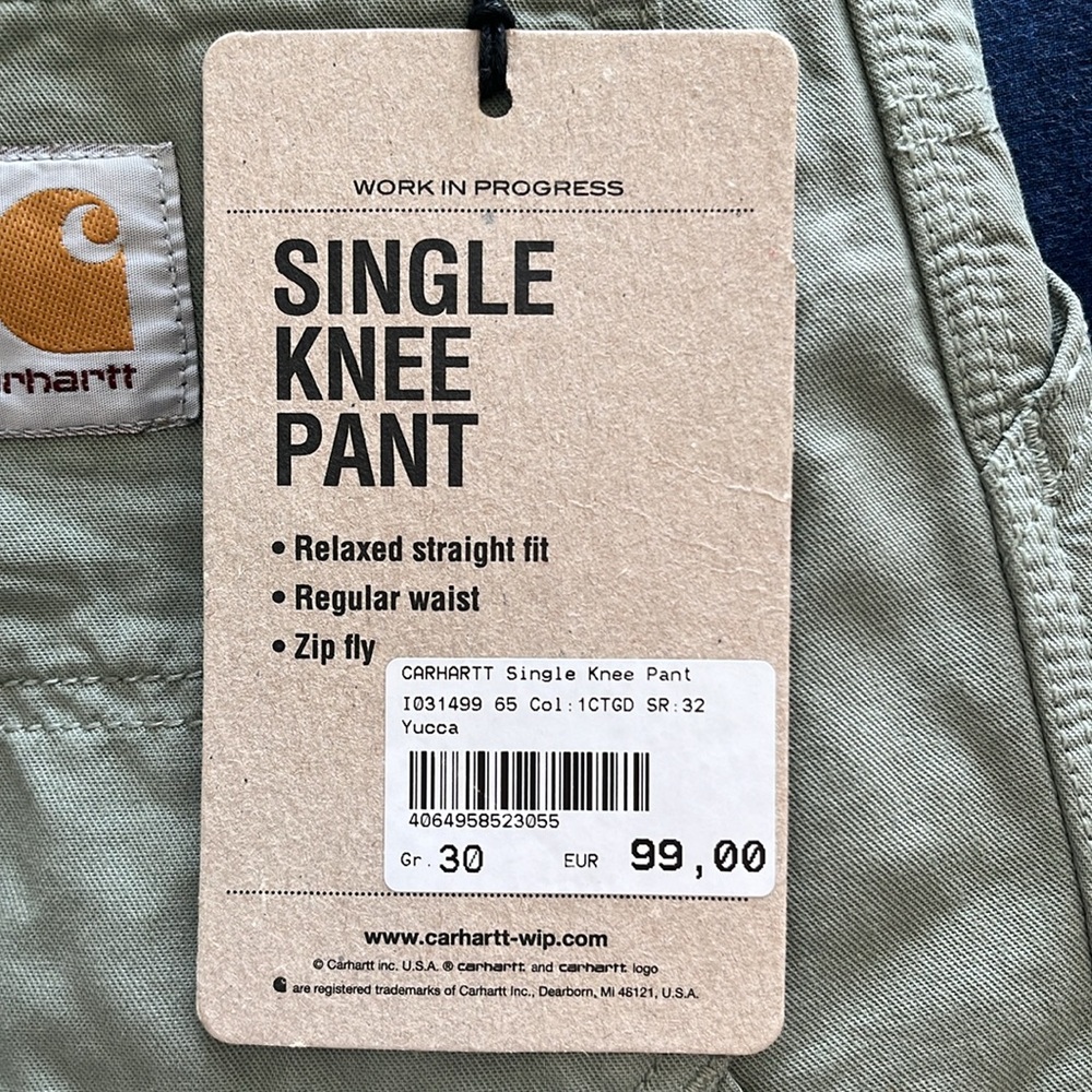 Carhartt Work In Progress single knee pant (30W32L) - Picture 4 of 4